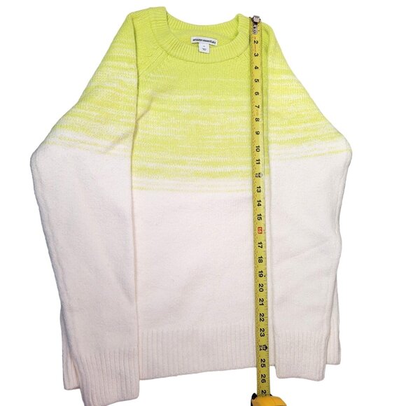 Amazon Essentials Women Soft-Touch Crewneck Novelty Knit Sweater Green/White  M - Picture 9 of 9